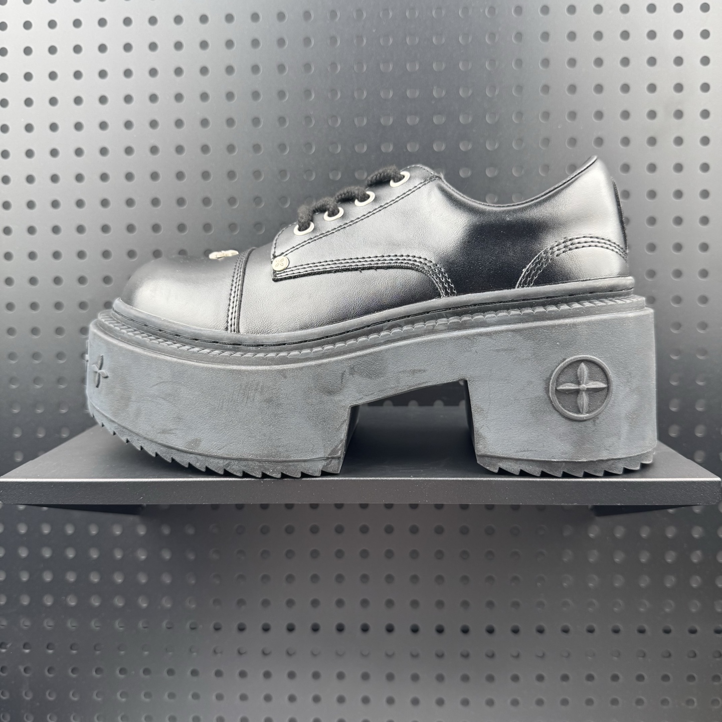 💰145 ✅ SMFK MIRAGE幻影SMFK 牛皮革 复古时尚通勤 粗跟 高跟鞋 女 荒野黑 货号:S0008BH 尺码:35-41(24)