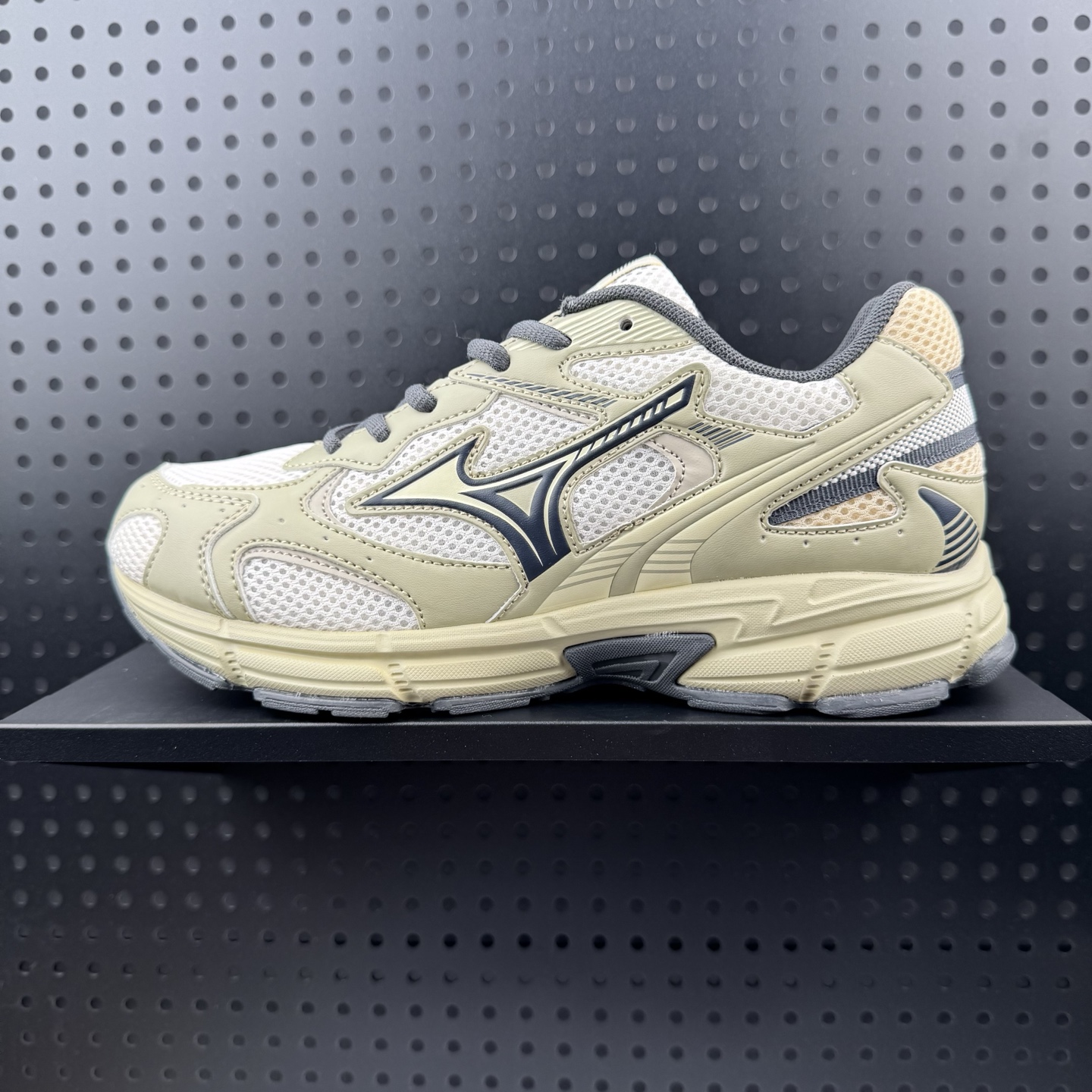 💰110 ✅Mizuno Speed 2K 潮流复古减震耐磨透气 低帮 休闲训练长跑短跑城市通勤跑步鞋 男女同款 灰绿色 货号:D1GH222916 尺码:36-45半码(26)