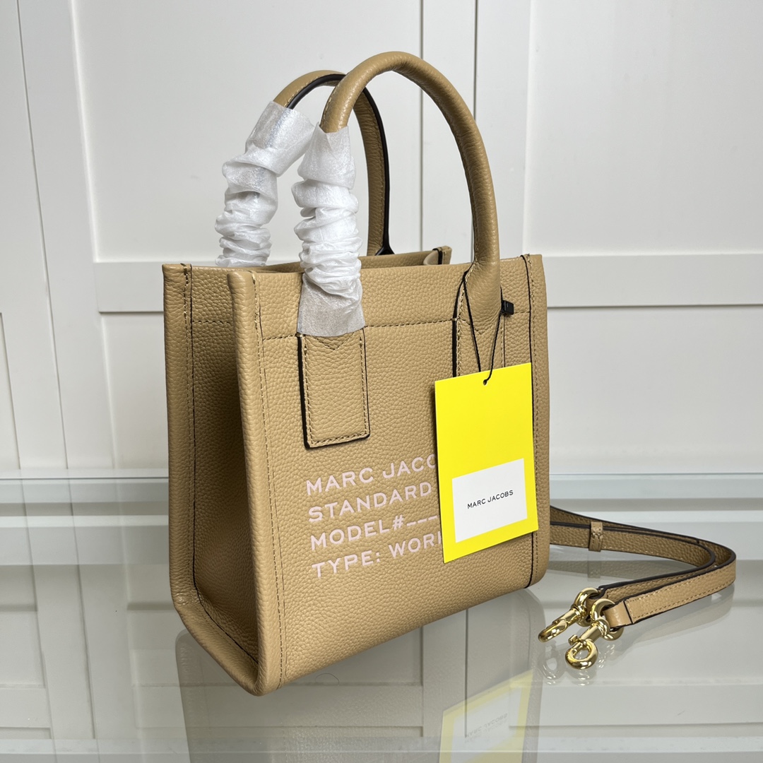 Marc Jacobs MJ新款女包琴谱包单肩斜挎小托特包手提包，尺寸：22*21*12