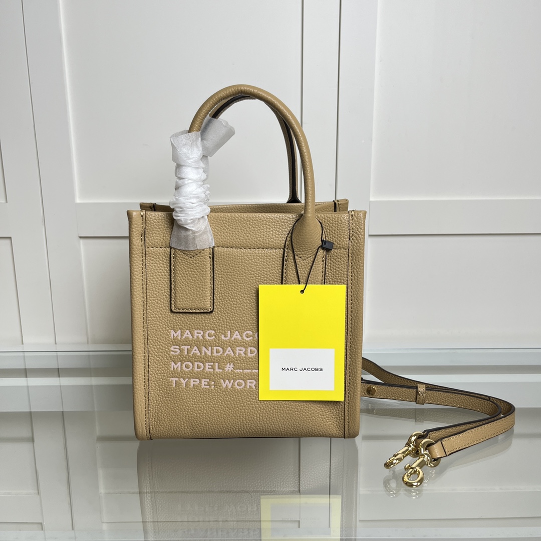 Marc Jacobs MJ新款女包琴谱包单肩斜挎小托特包手提包，尺寸：22*21*12