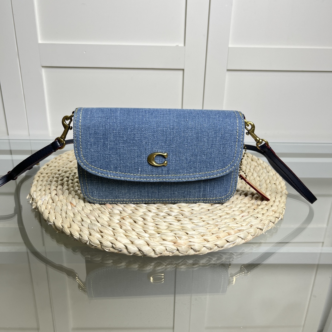 Coach High
 Crossbody & Shoulder Bags Blue Denim