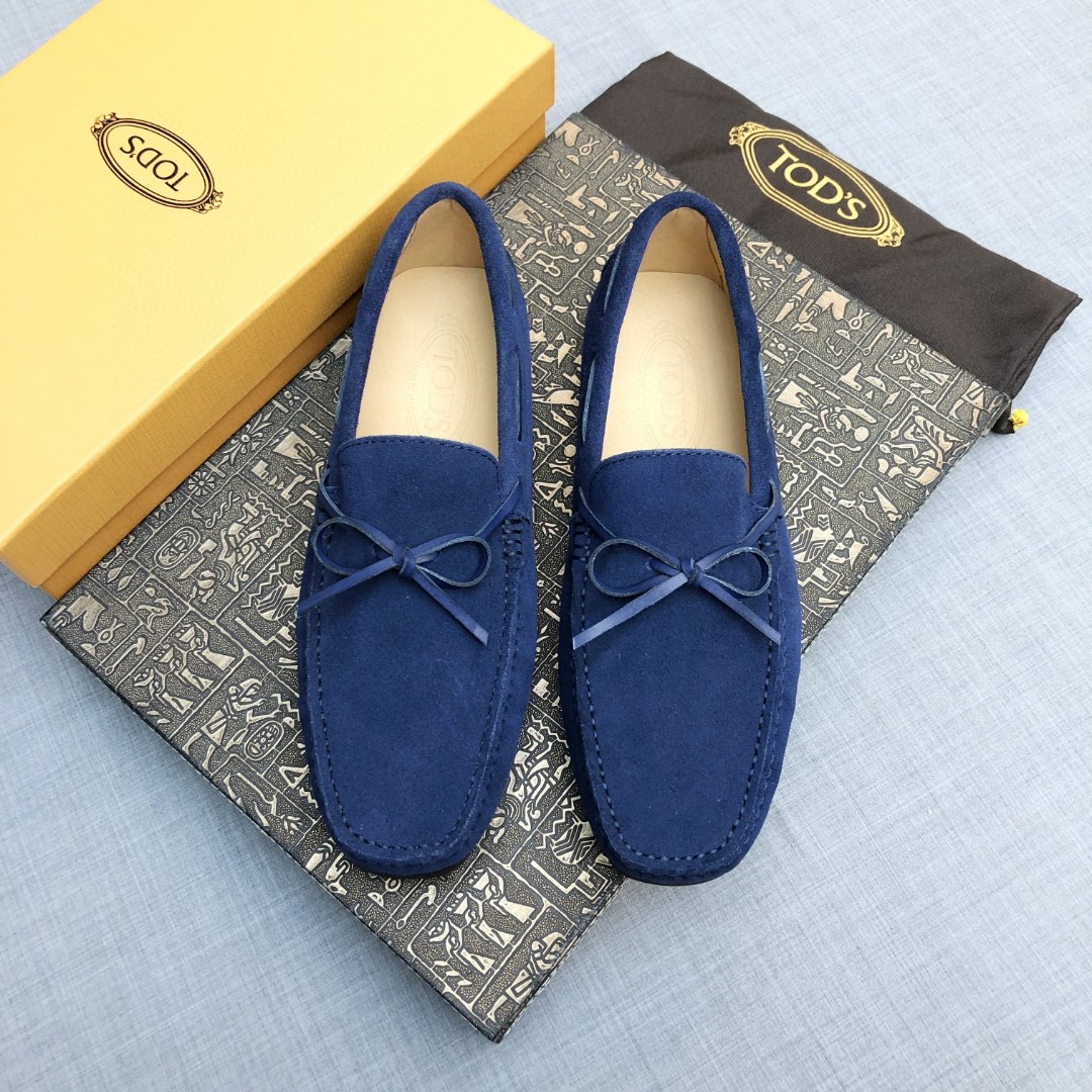 NO:350408,:【Tods】Men’s beanie shoes, counter synchronized new style, high-end quality, frosted leather apricot colored beef. Original packaging. Dark blue, size 38-45.,,Tod's19860909:【Tods】男士豆豆鞋 专柜同步新款 高端品质 磨砂皮杏色牛里.原版包装.深蓝色,尺码38-45.,,Tod's,Men's shoes