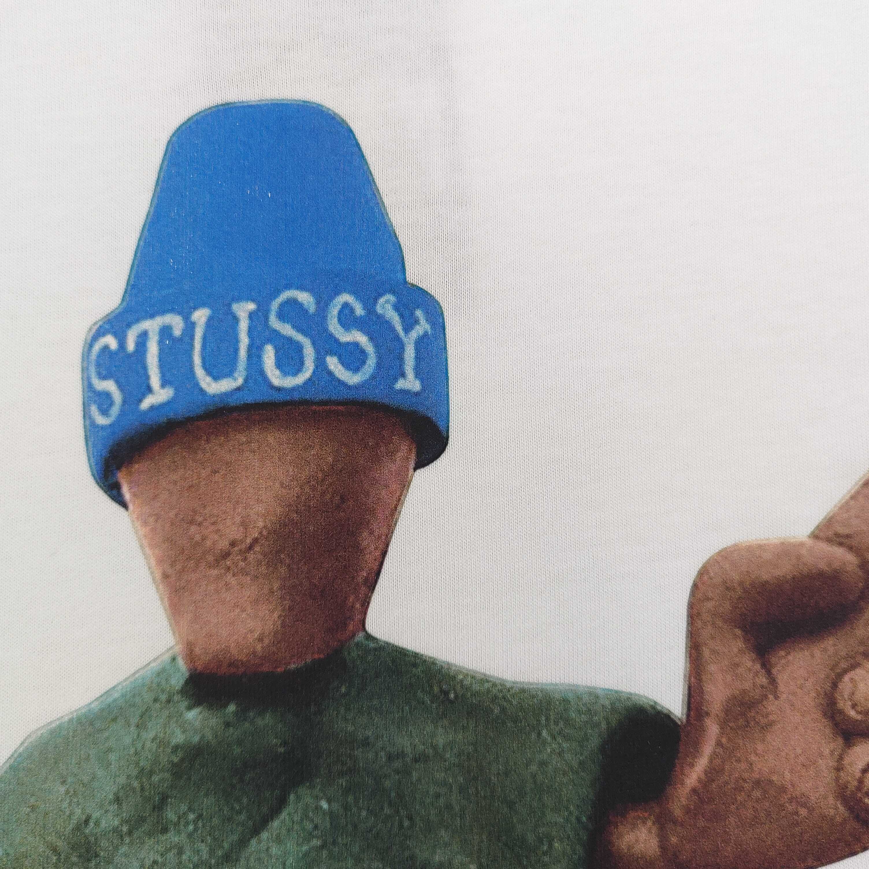 New Stussy Mask Hat Boys: Stylish, Quality T-shirts with Customized Prints, Gender-Neutral, White, S-XXL. - 图片 5