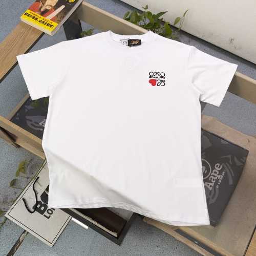 Loewe Embroidered Heart Logo Tee - Premium Cotton, Unisex Fit 1 Loewe Embroidered Heart Logo Tee - Premium Cotton, Unisex Fit