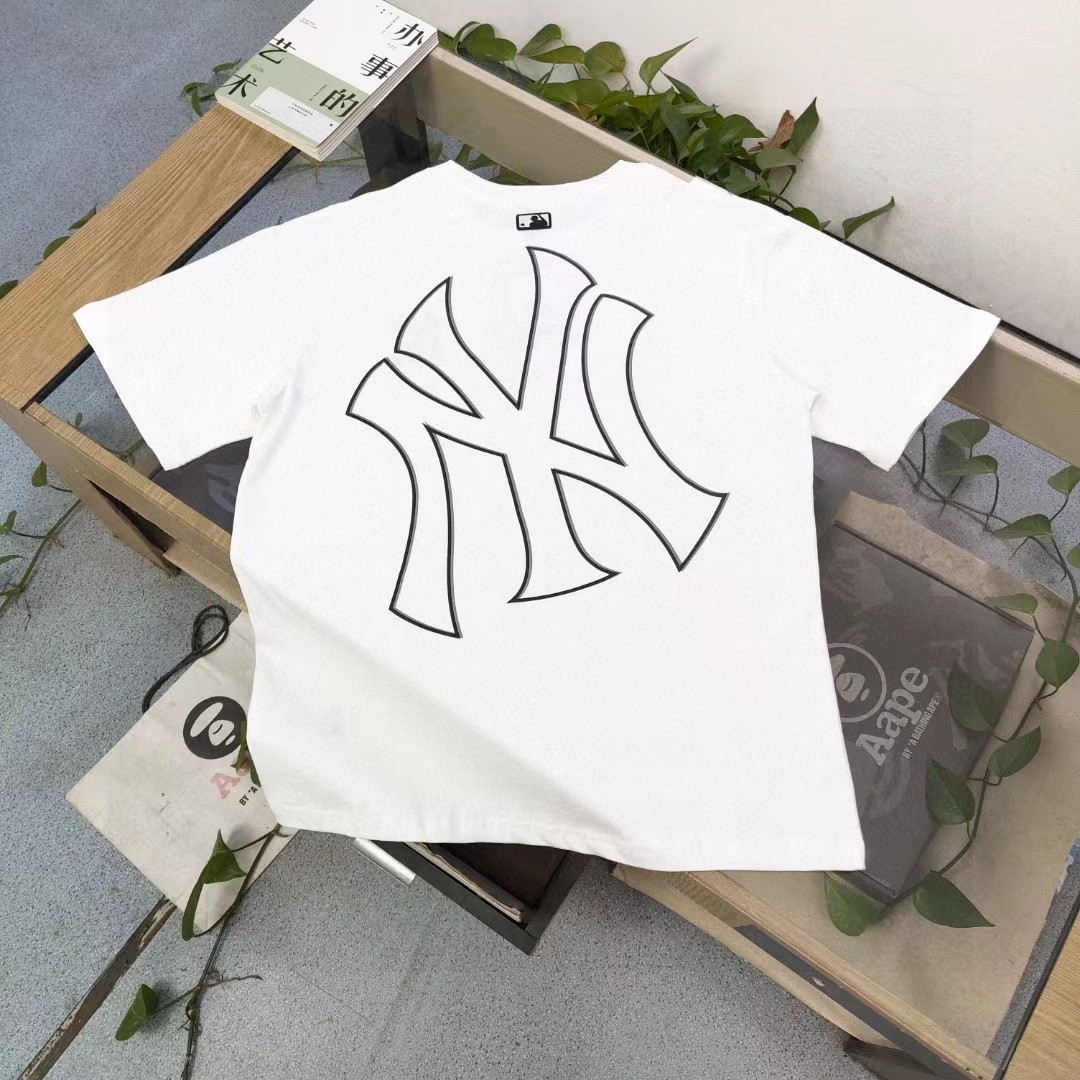 MLB Yankees Camiseta de Manga Corta con Logo Bordado para Parejas 3 a1741535932478 4733