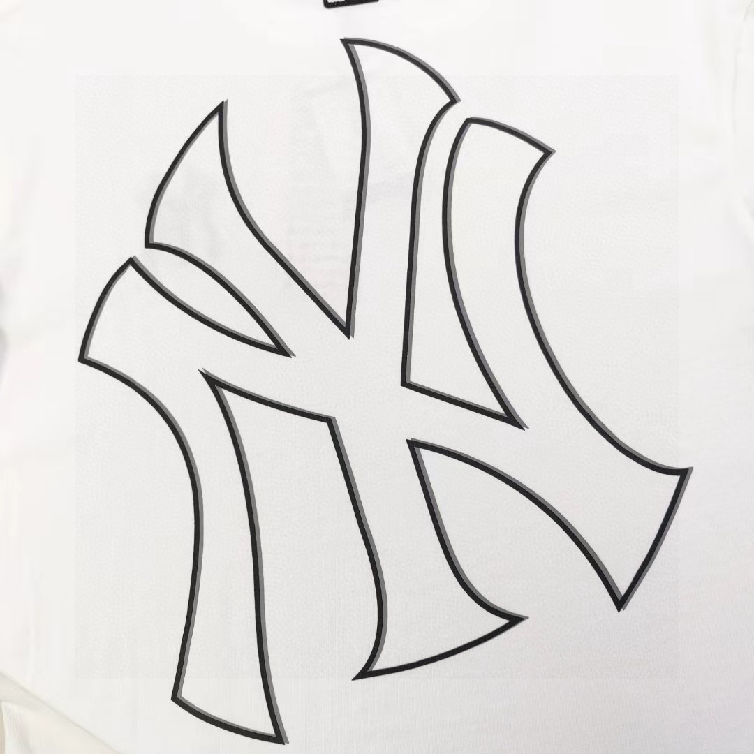 MLB Yankees Camiseta de Manga Corta con Logo Bordado para Parejas 8 a1741535933521 8432