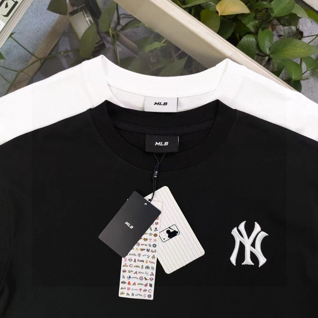MLB Yankees Camiseta de Manga Corta con Logo Bordado para Parejas 10 a1741535933526 1255