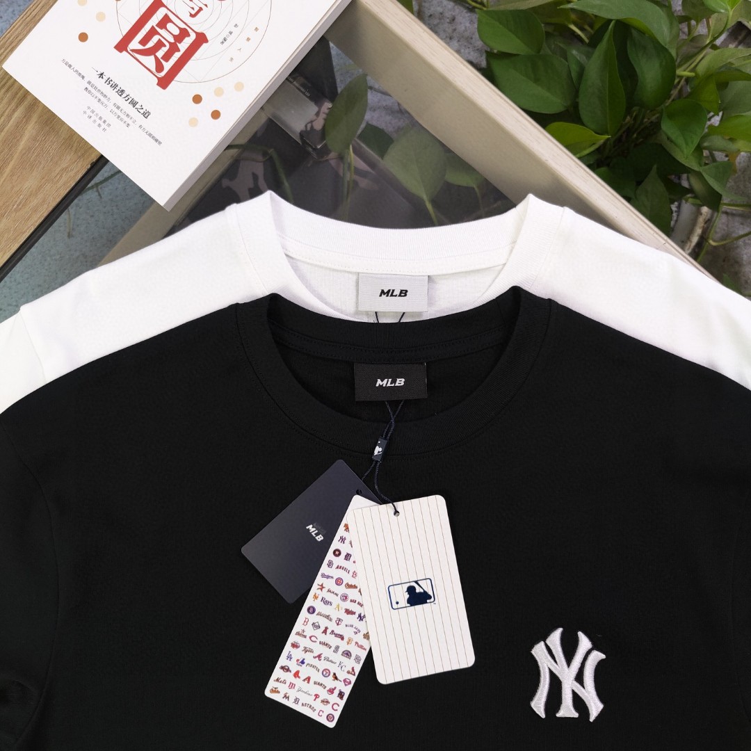 Camiseta MLB Yankees NY Clásica Bordada Logo, Algodón Suave y Cómoda 10 a1741536078121 0652