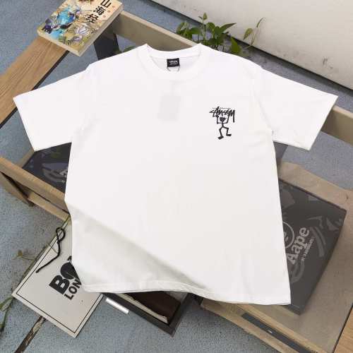 Stussy Stick Figure Logo Print Short Sleeve T-Shirt Casual Couple Loose Top 1 Stussy Stick Figure Logo Print Short Sleeve T-Shirt Casual Couple Loose Top