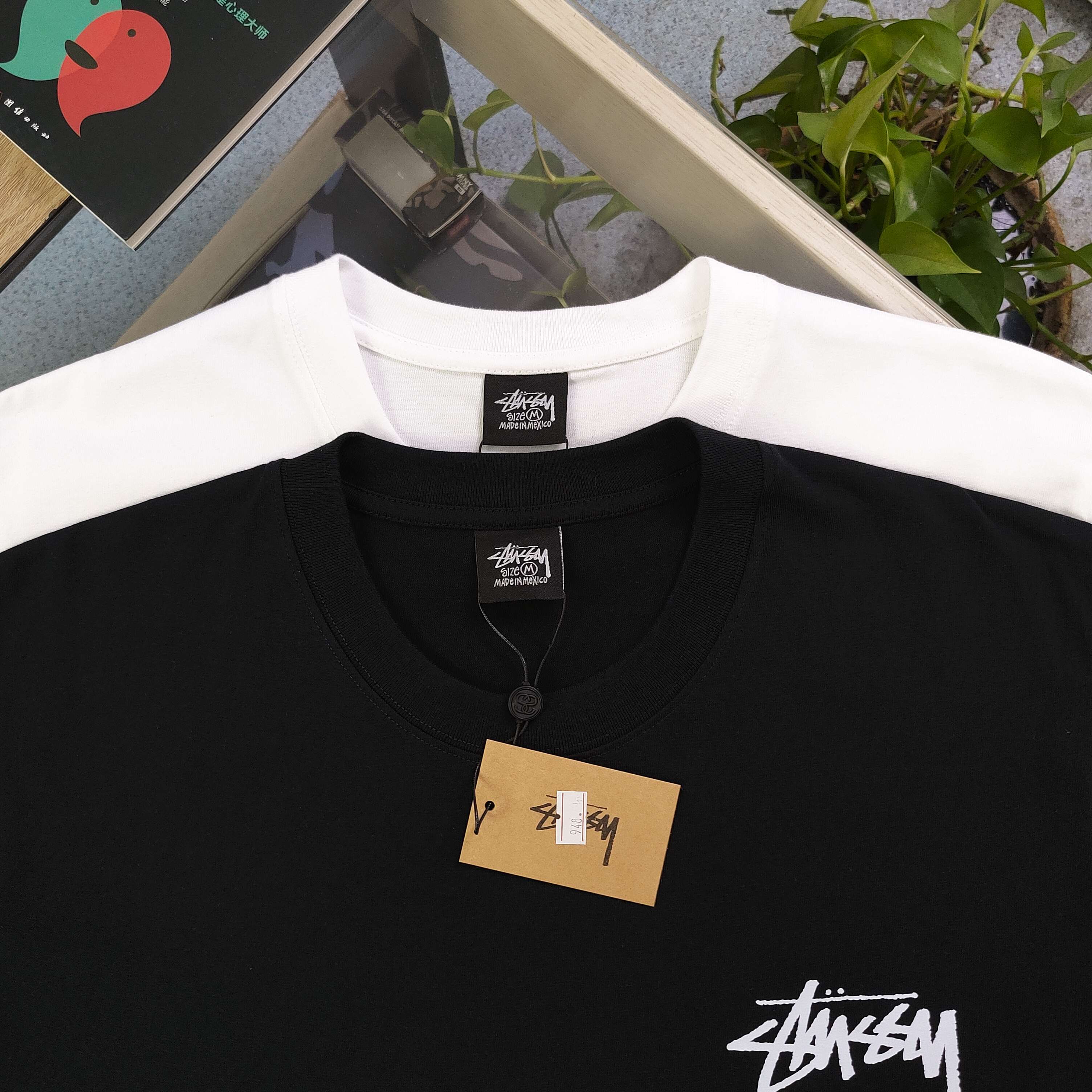 Stussy Camiseta de Manga Corta con Logo Estampado para Hombre y Mujer 10 a1742090625584 5702