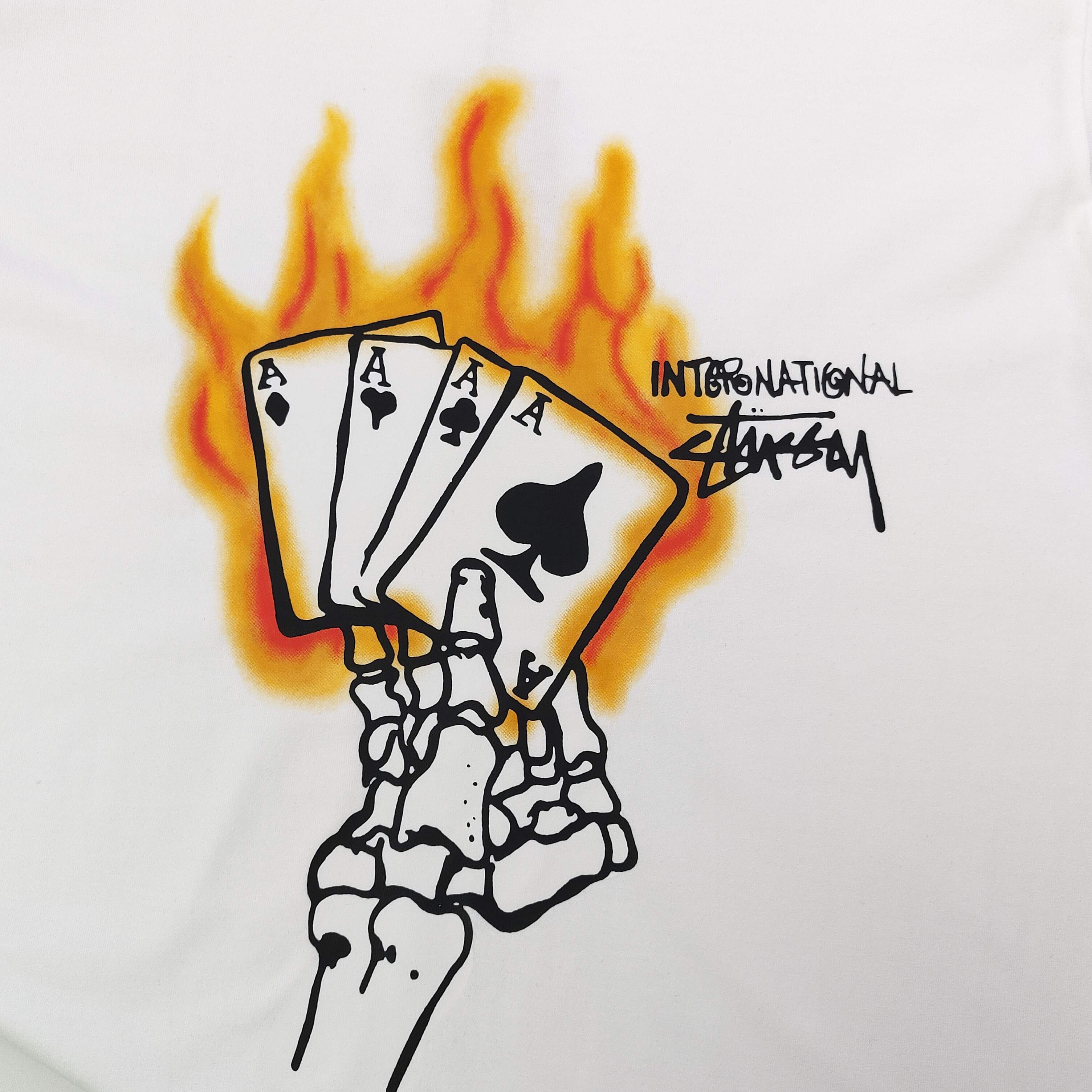 Stussy Camiseta de Manga Corta con Logo Estampado para Hombre y Mujer 8 a1742090625641 5270