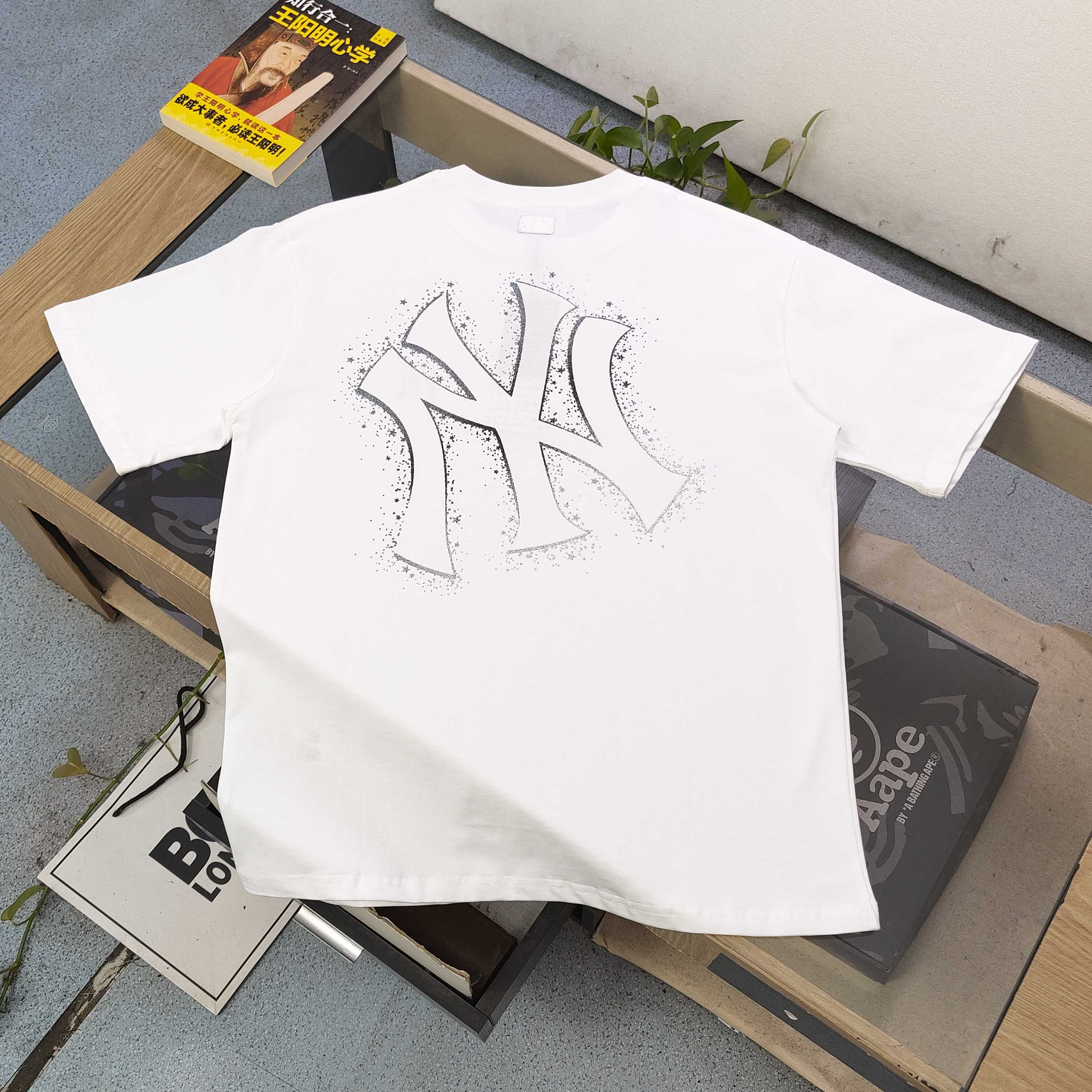 MLB Yankees NY Vintage Logo Camiseta de Manga Corta para Parejas 3 a1742280033028 1463