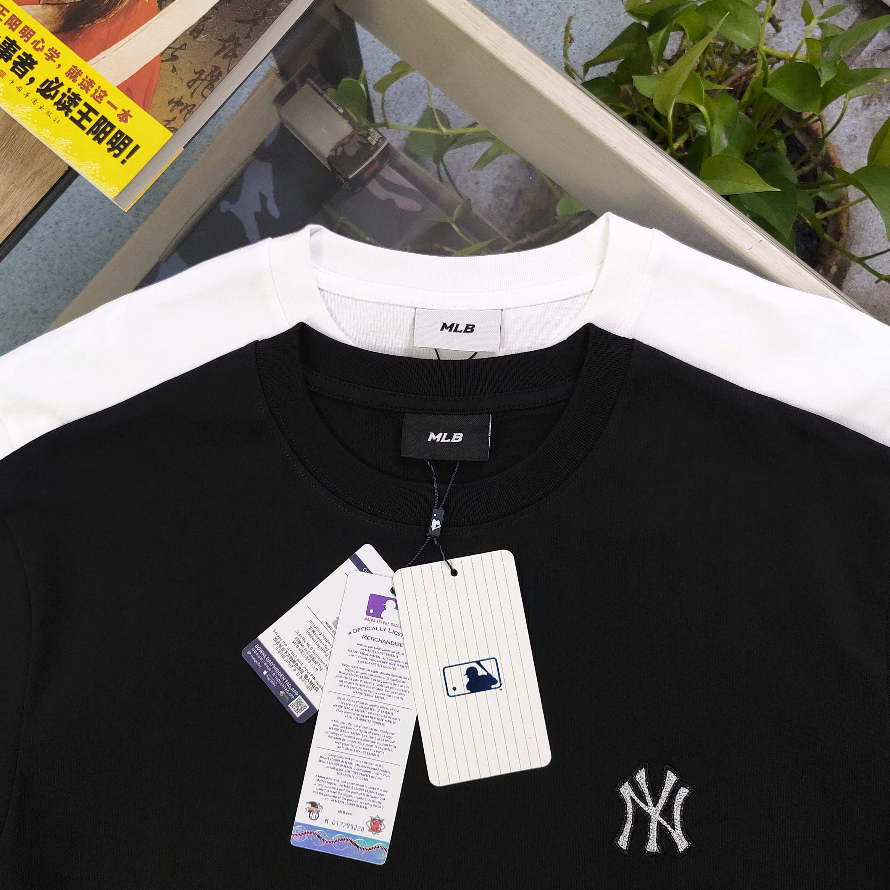 MLB Yankees NY Vintage Logo Camiseta de Manga Corta para Parejas 10 a1742280035171 0620