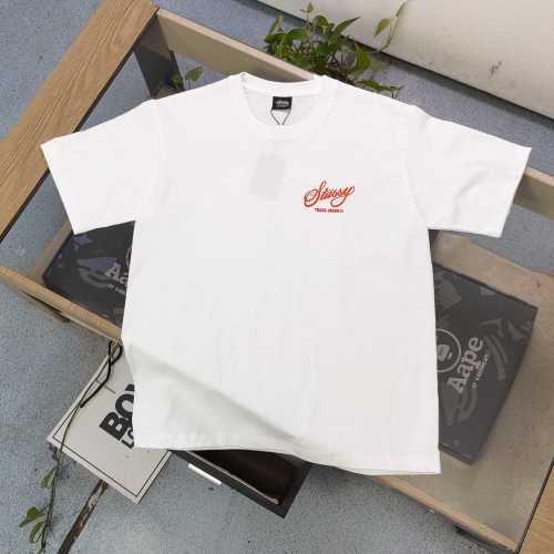 Stussy Classic Logo Print Short Sleeve T-Shirt Casual Loose Couple Tee 1 Stussy Classic Logo Print Short Sleeve T-Shirt Casual Loose Couple Tee