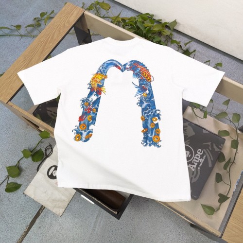 Evisu Koi Fish Graphic Print Crew Neck Short Sleeve T-Shirt 1 Evisu Koi Fish Graphic Print Crew Neck Short Sleeve T-Shirt