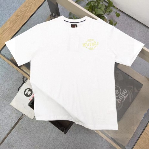 Evisu 2025 New Men's/Women's Short-Sleeve T-Shirt Cotton Round Neck Top 1 Evisu 2025 New Men's/Women's Short-Sleeve T-Shirt Cotton Round Neck Top