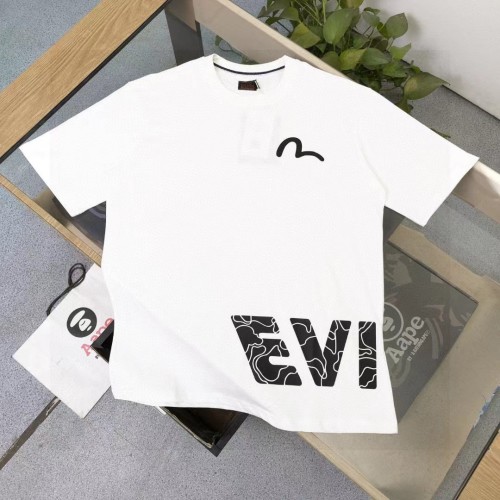 Evisu 2025 New Men's Short Sleeve T-Shirt Crew Neck Cotton Top 1 Evisu 2025 New Men's Short Sleeve T-Shirt Crew Neck Cotton Top