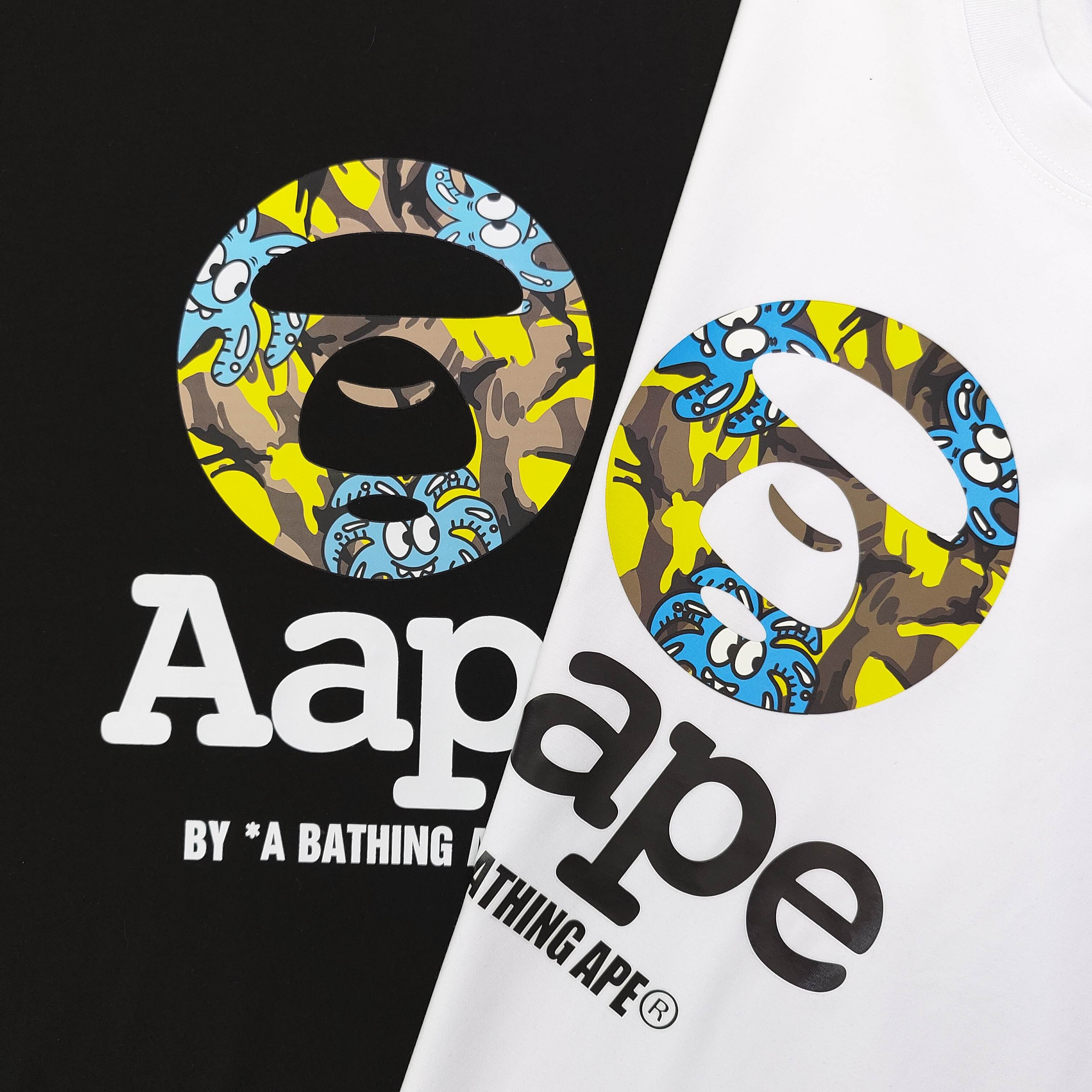 AAPE by A Bathing Ape Camiseta Estampada de Algodón para Hombre y Mujer 6 a1743957322295 3512