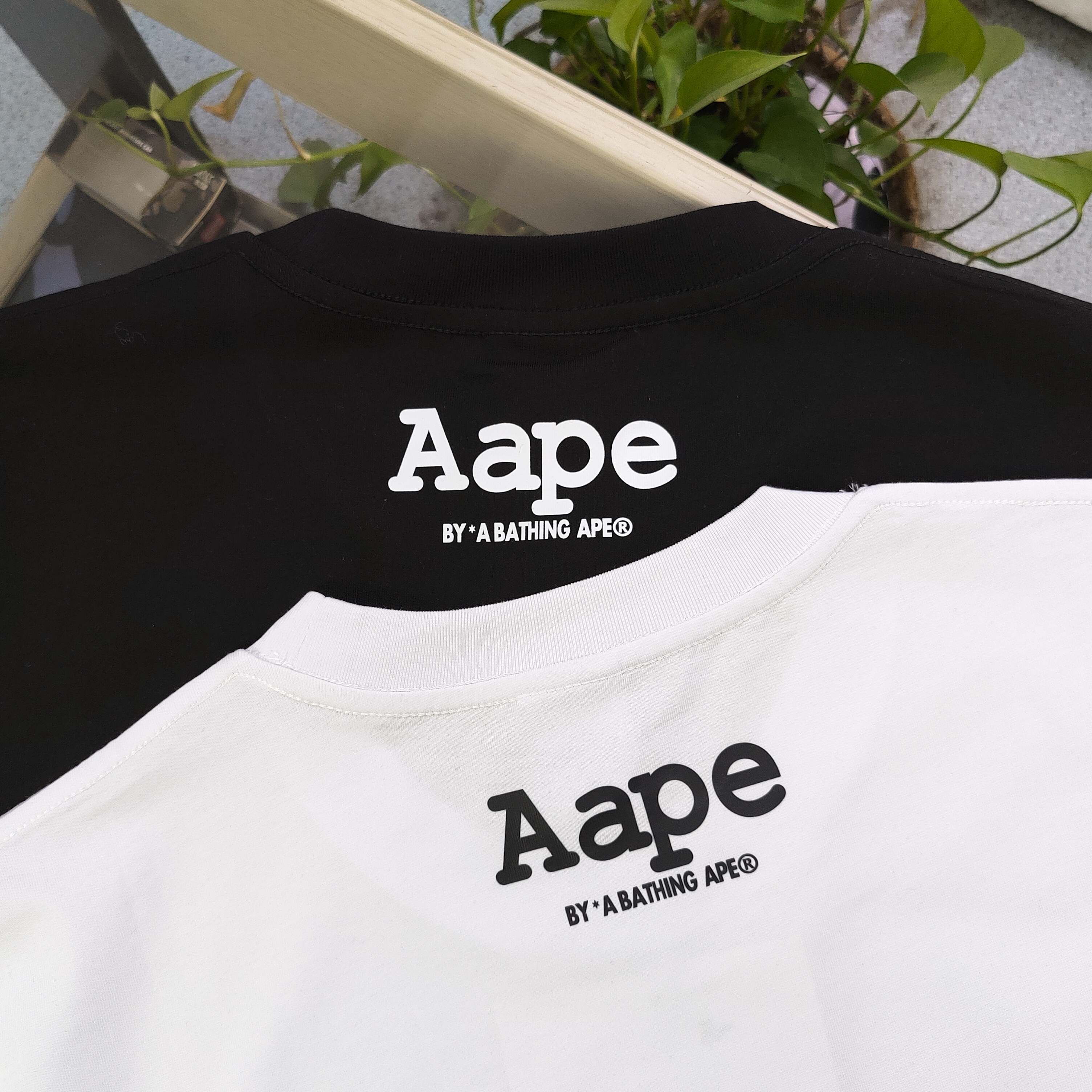AAPE by A Bathing Ape Camiseta Estampada de Algodón para Hombre y Mujer 9 a1743957324979 4846