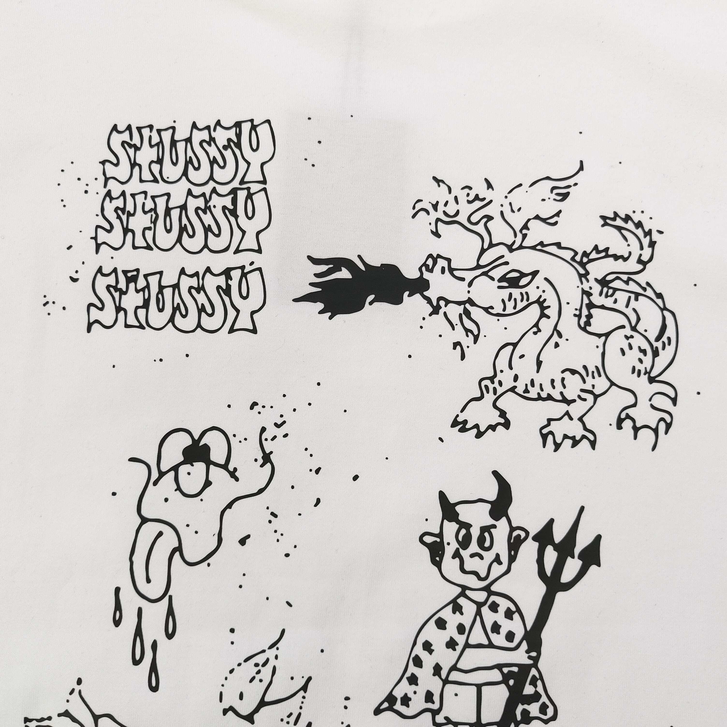 Stussy Camiseta de Manga Corta con Estampado Gráfico Casual para Hombre y Mujer 9 a1743957803684 5285