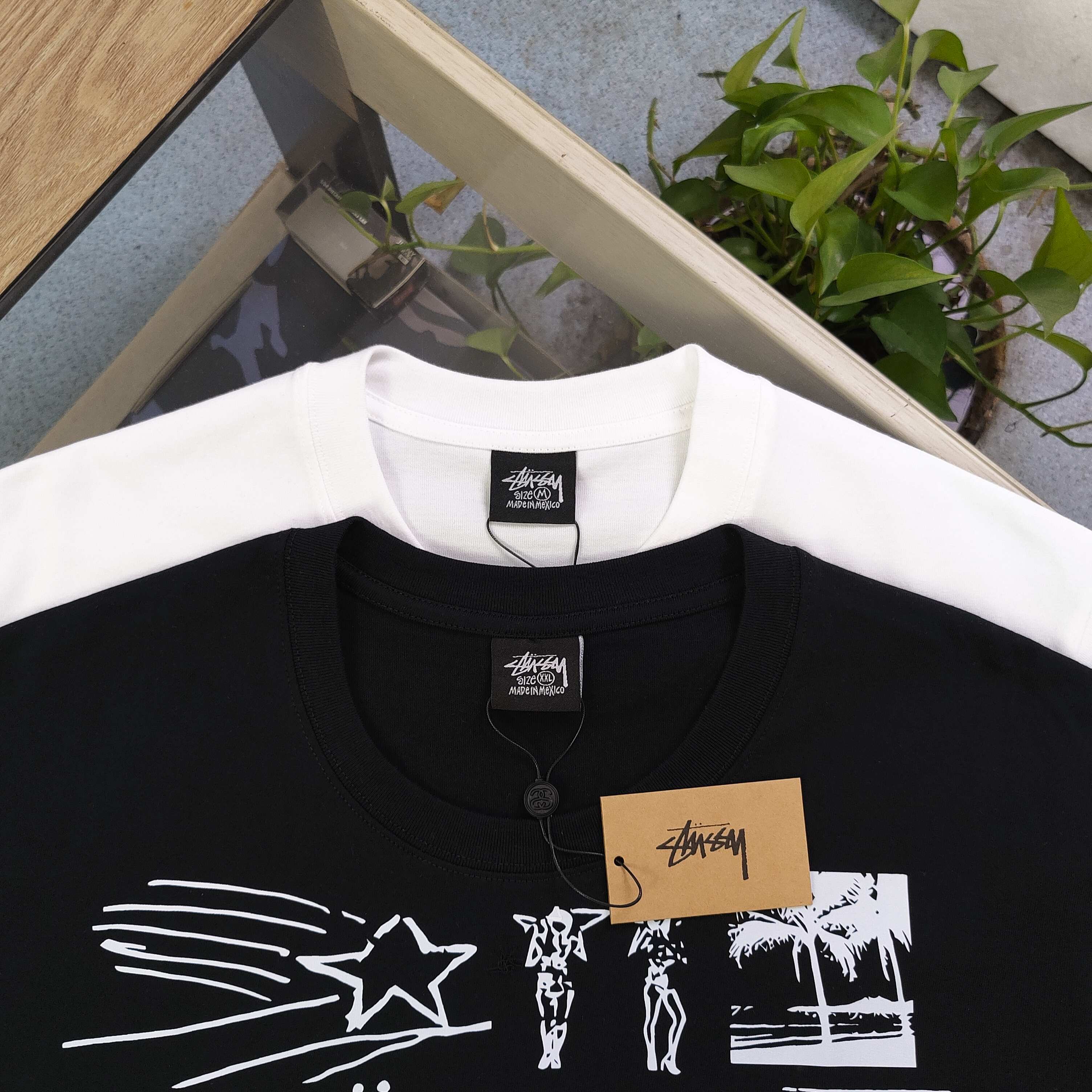 Stussy Camiseta de Manga Corta con Estampado Completo para Hombre y Mujer 10 a1743957903153 0565
