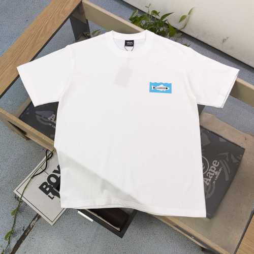 Stussy 2025 Fish Logo Print Short Sleeve T-Shirt, Unisex Casual Top 1 Stussy 2025 Fish Logo Print Short Sleeve T-Shirt, Unisex Casual Top