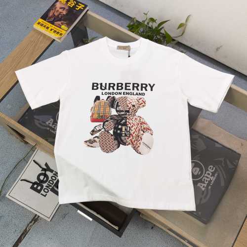 Burberry London England Bear Print Short Sleeve Cotton T-Shirt 1 Burberry London England Bear Print Short Sleeve Cotton T-Shirt
