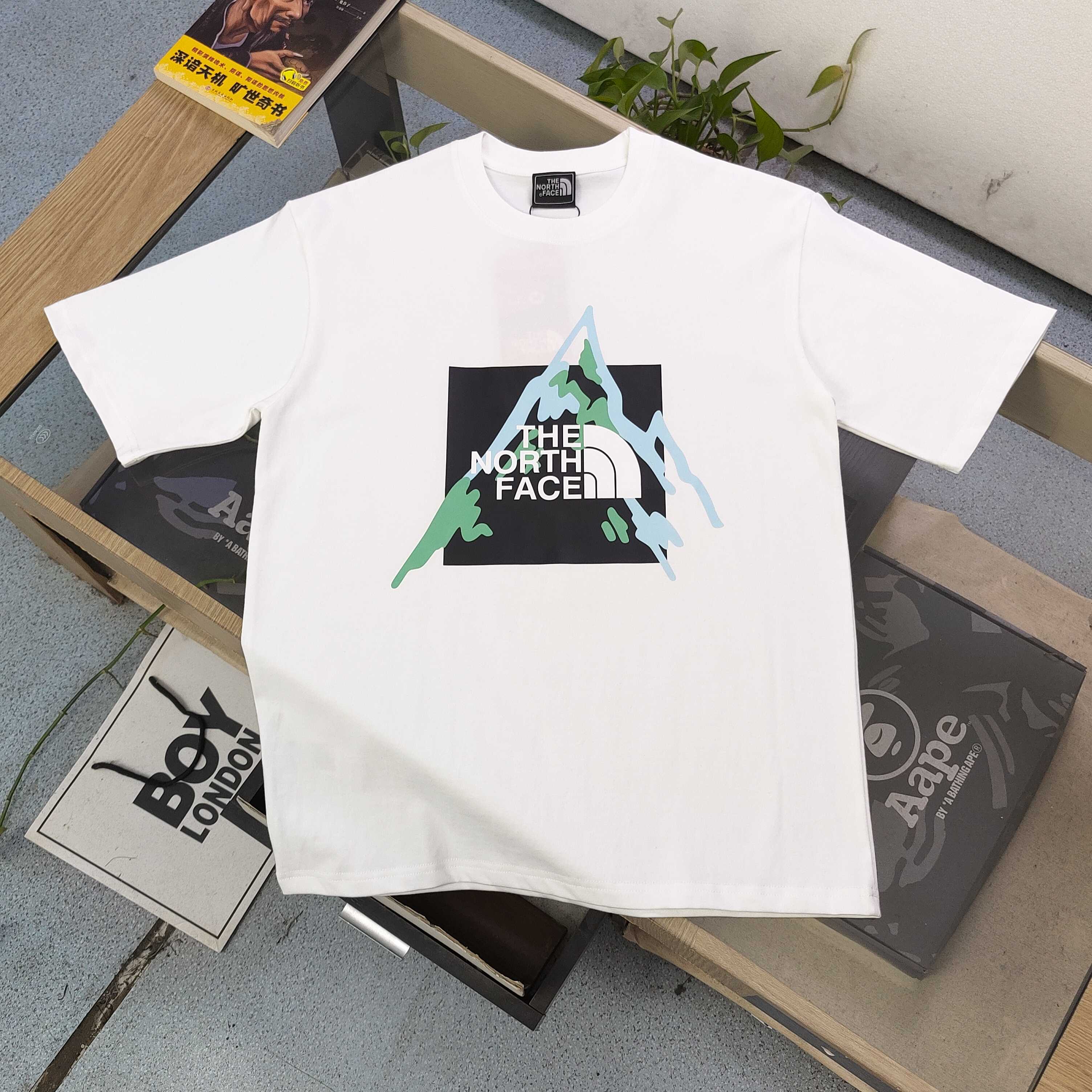 The North Face Mountain Logo Print Short Sleeve Cotton T-Shirt