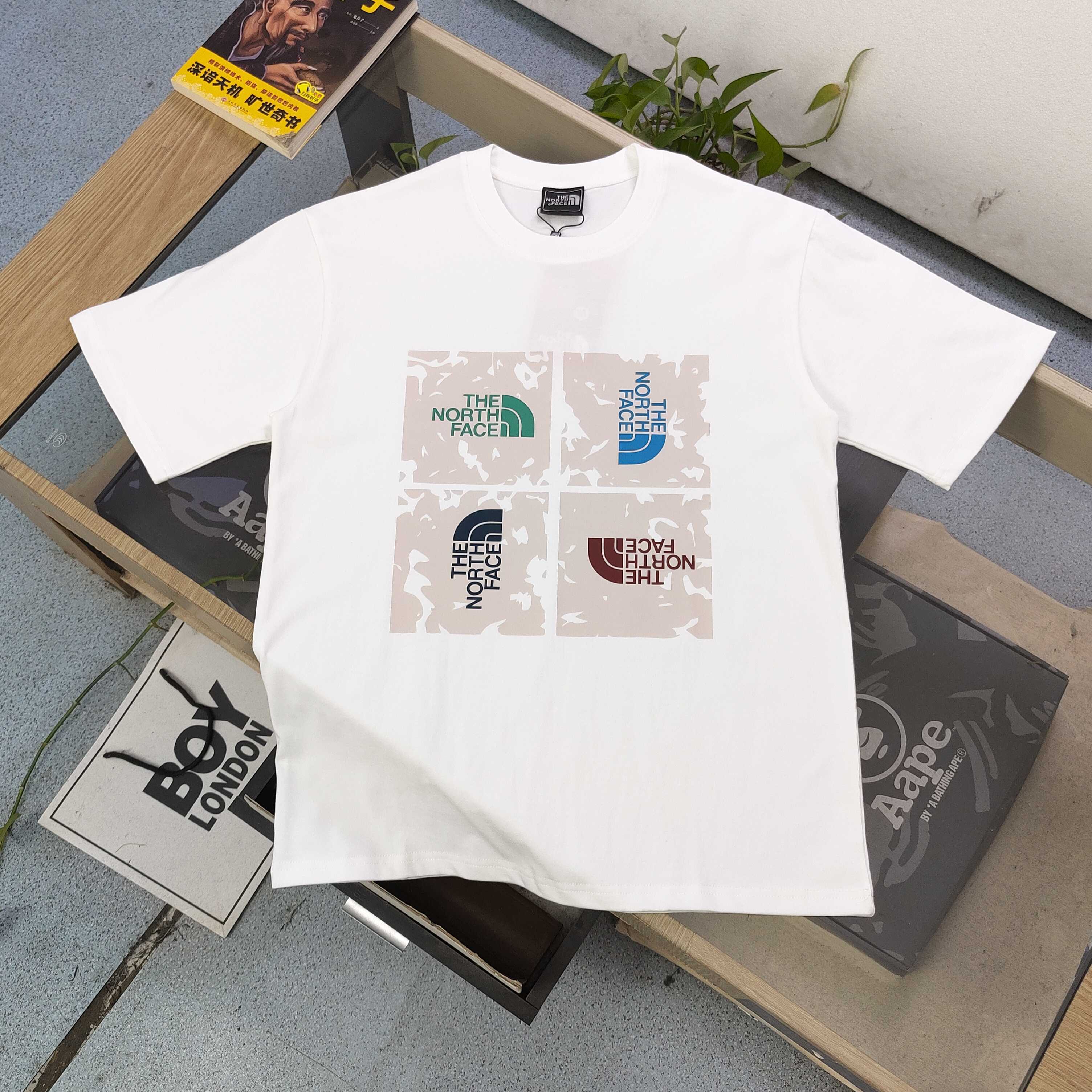The North Face Rotating Patchwork Logo Print Short Sleeve T-Shirt