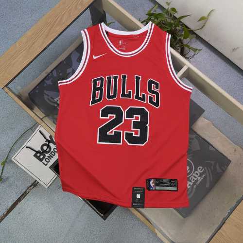 NBA Chicago Bulls Air Jordan #23 Embroidered Basketball Jersey - Red 1 NBA Chicago Bulls Air Jordan #23 Embroidered Basketball Jersey - Red