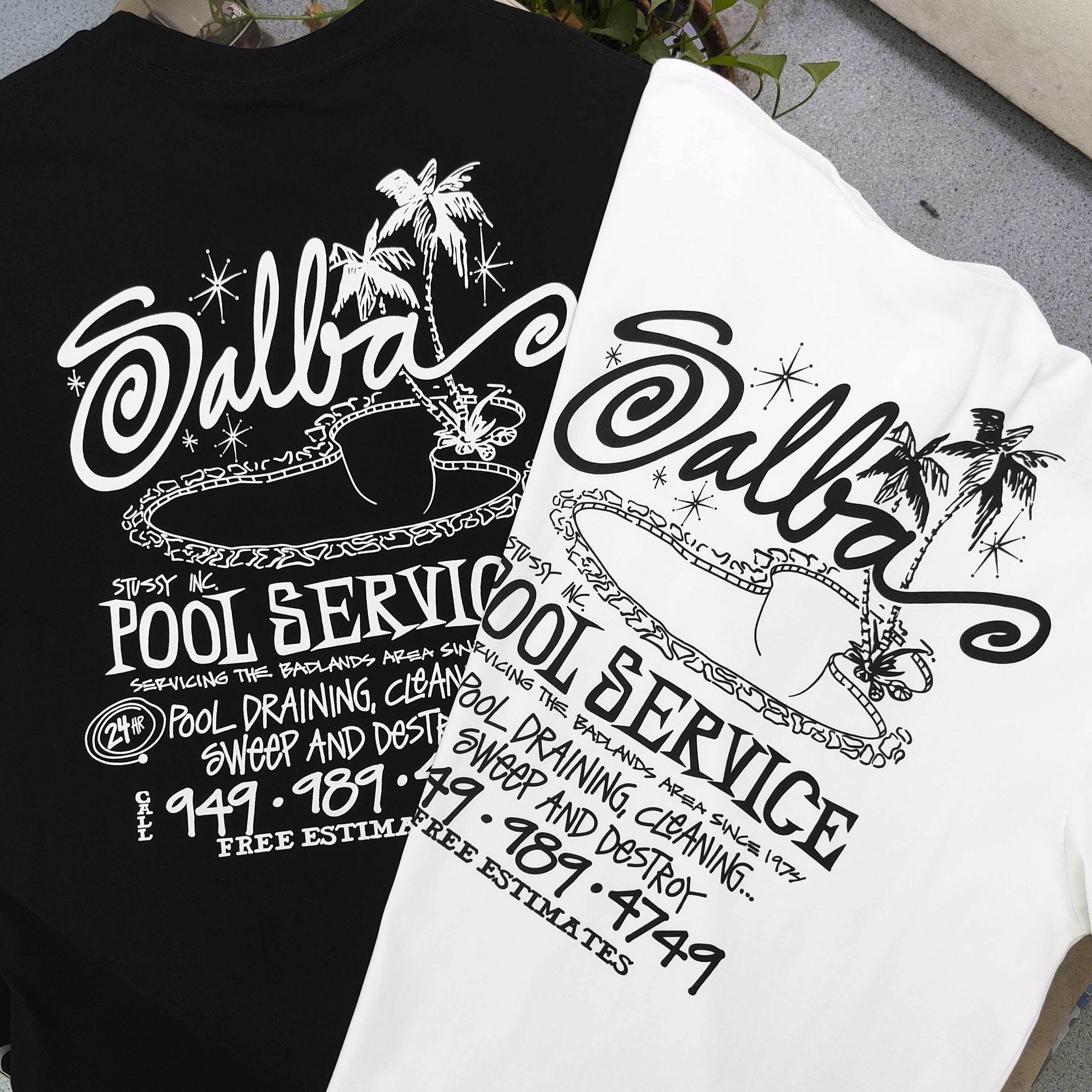 Stussy Camiseta de Manga Corta con Estampado de Palmeras para Hombre y Mujer 7 a1746988059135 1155