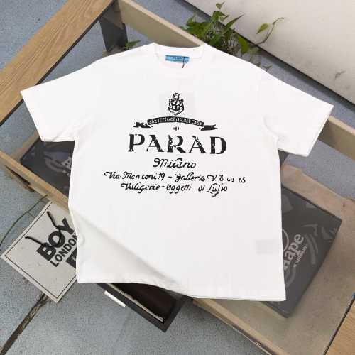 Prada Urban Street Logo Print Short Sleeve T-Shirt - Unisex Fashion 1 Prada Urban Street Logo Print Short Sleeve T-Shirt - Unisex Fashion