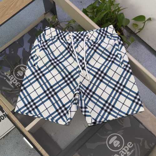 Burberry Classic Plaid Logo Print Casual Quick-Dry Shorts Five-Point Pants 1 Burberry Classic Plaid Logo Print Casual Quick-Dry Shorts Five-Point Pants