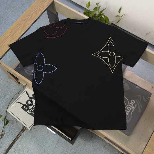Louis Vuitton 2025 Embroidered Logo Tee - Premium Cotton, Unisex Fit 1 Louis Vuitton 2025 Embroidered Logo Tee - Premium Cotton, Unisex Fit