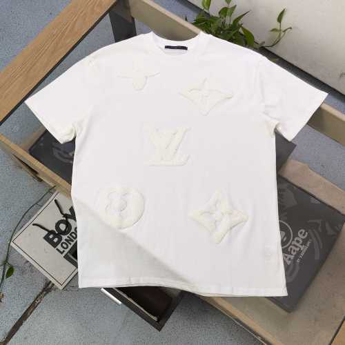 Louis Vuitton Embroidered Logo Tee - Premium Cotton, Unisex Fit 1 Louis Vuitton Embroidered Logo Tee - Premium Cotton, Unisex Fit