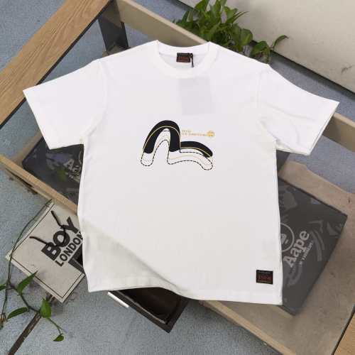 Evisu Linear Seagull Logo Print Short Sleeve T-Shirt,Classic Style 1 Evisu Linear Seagull Logo Print Short Sleeve T-Shirt,Classic Style