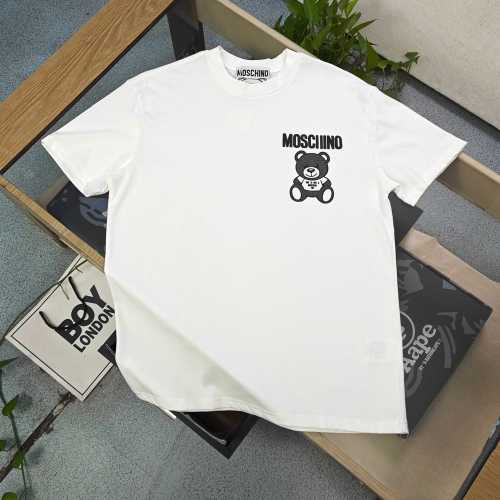 Moschino Bear Logo Print Short Sleeve T-Shirt - Casual Unisex Tee 1 Moschino Bear Logo Print Short Sleeve T-Shirt - Casual Unisex Tee