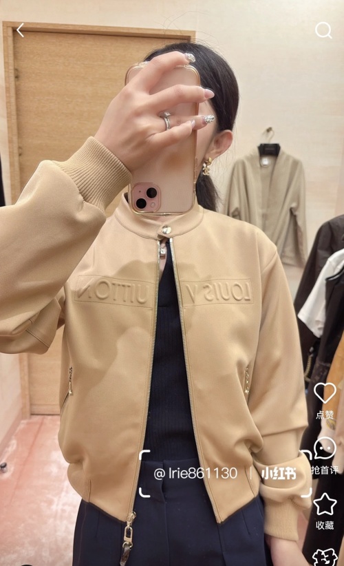 Louis Vuitton Stand Collar Air Cotton Jacket - Breathable & Comfortable 1 Louis Vuitton Stand Collar Air Cotton Jacket - Breathable & Comfortable