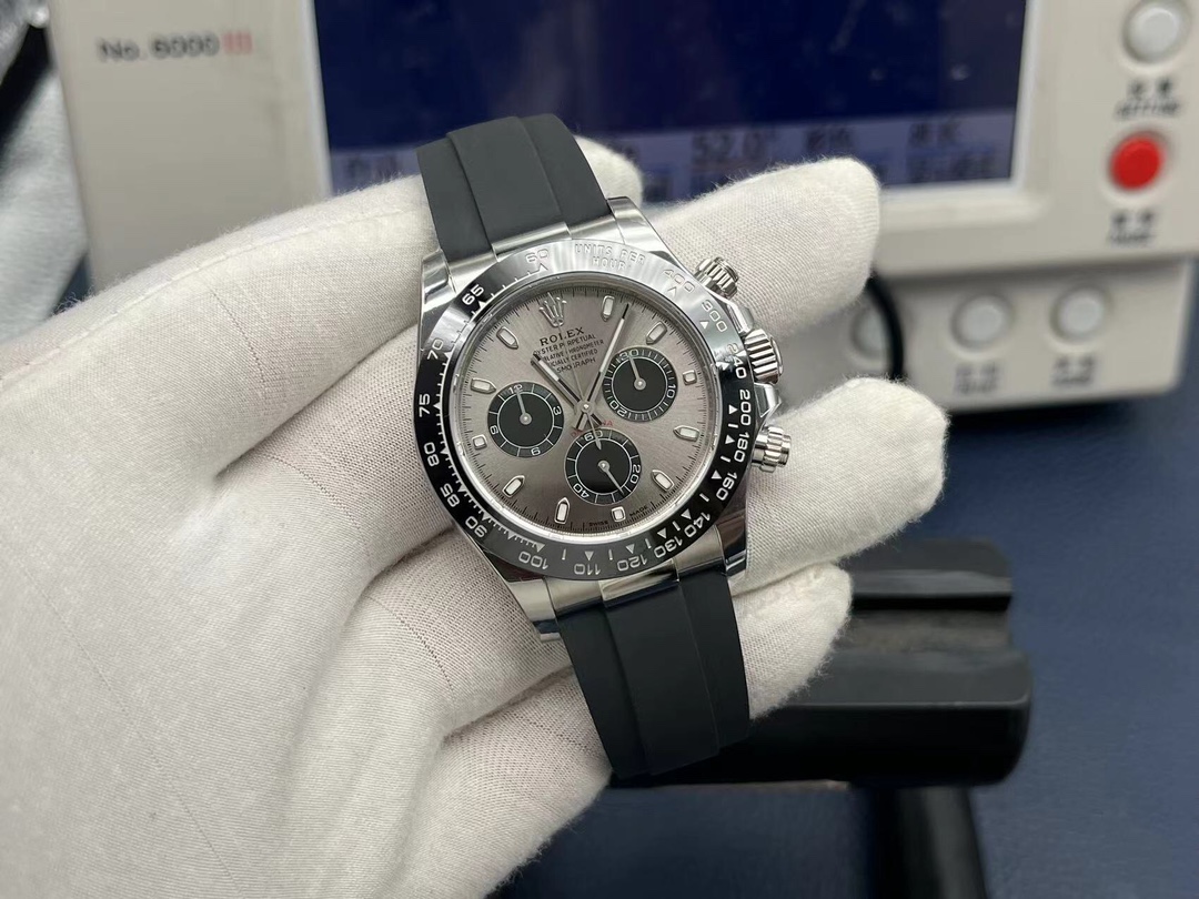 רולקס Rolex Daytona שעונים שחור כחול ורוד פלטינום לבן מקריב חגורת פלדה חסרת עמוד