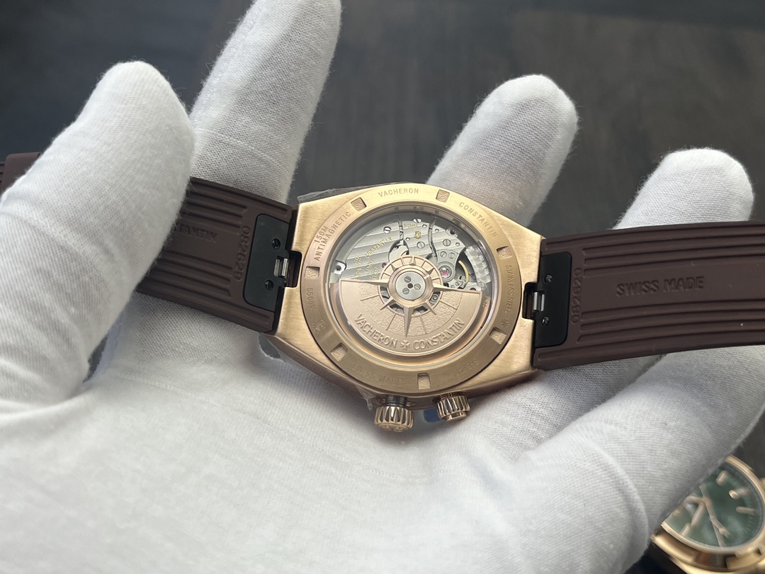 Vacheron Constantin Overseas Dual Time Rose Gold Brown Rubber Strap Watch 8 i1728229170 2272 8
