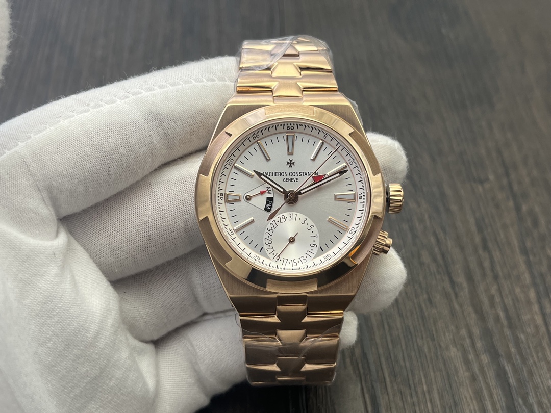 Vacheron Constantin Overseas Rose Gold 904L Steel Dual Time Zone Watch 2 i1728230248 2072 2