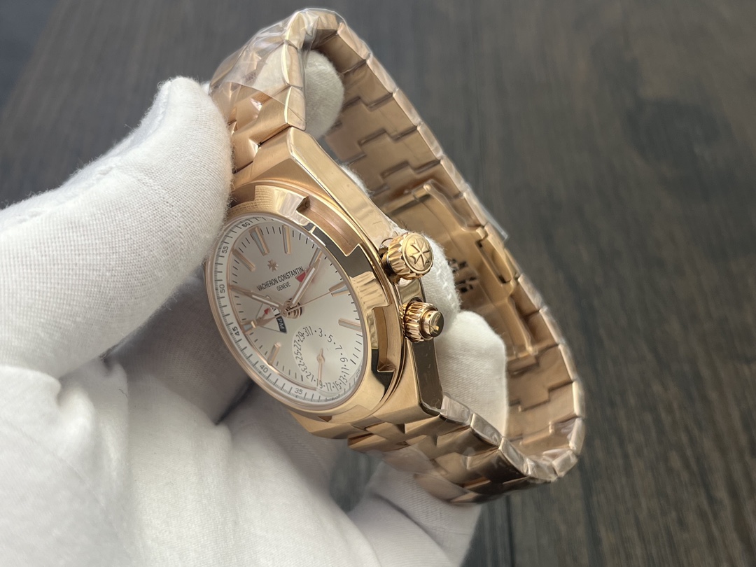 Vacheron Constantin Overseas Rose Gold 904L Steel Dual Time Zone Watch 6 i1728230248 3169 6