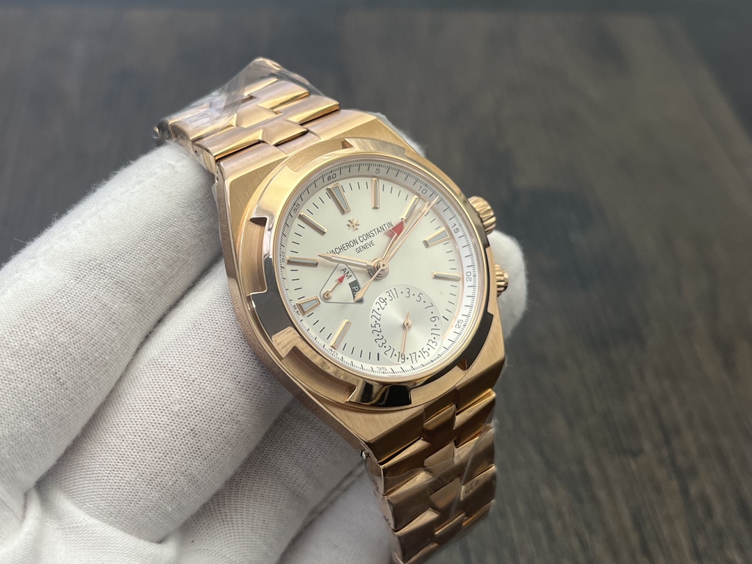 Vacheron Constantin Overseas Rose Gold 904L Steel Dual Time Zone Watch 4 i1728230248 6682 3