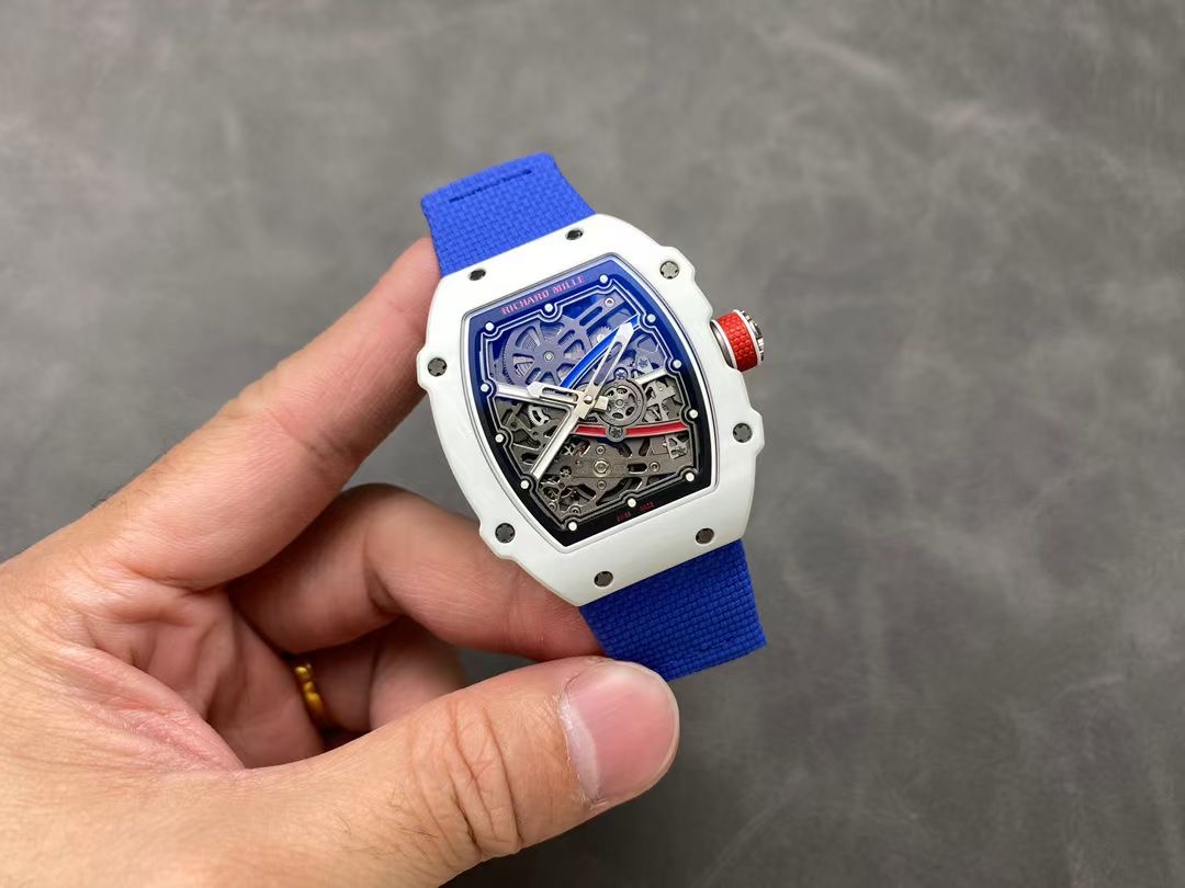 Richard Mille RM67-02 V3 Ultra-Thin White Case Blue Band Watch 6 i1738674605602 1636 0 4
