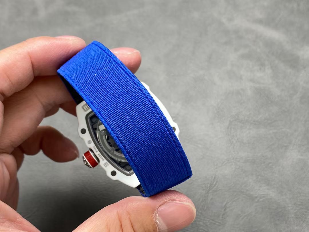 Richard Mille RM67-02 V3 Ultra-Thin White Case Blue Band Watch 10 i1738674605602 3328 0 8