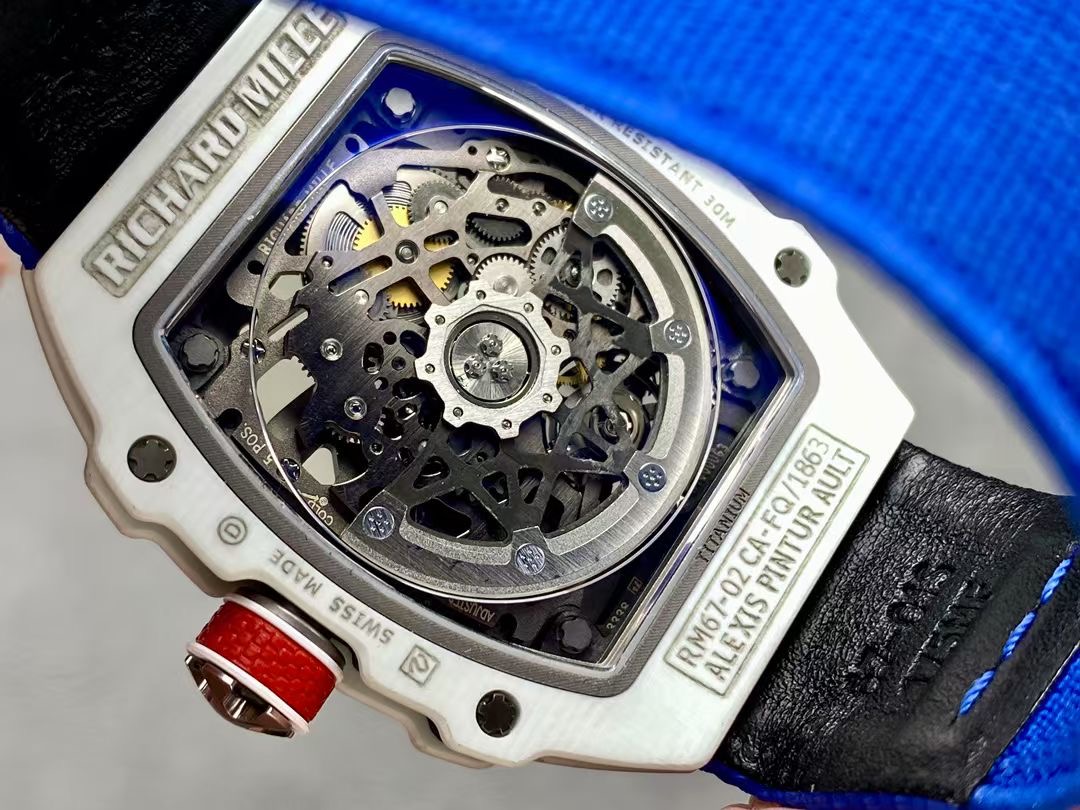 Richard Mille RM67-02 V3 Ultra-Thin White Case Blue Band Watch 9 i1738674605602 3562 0 7