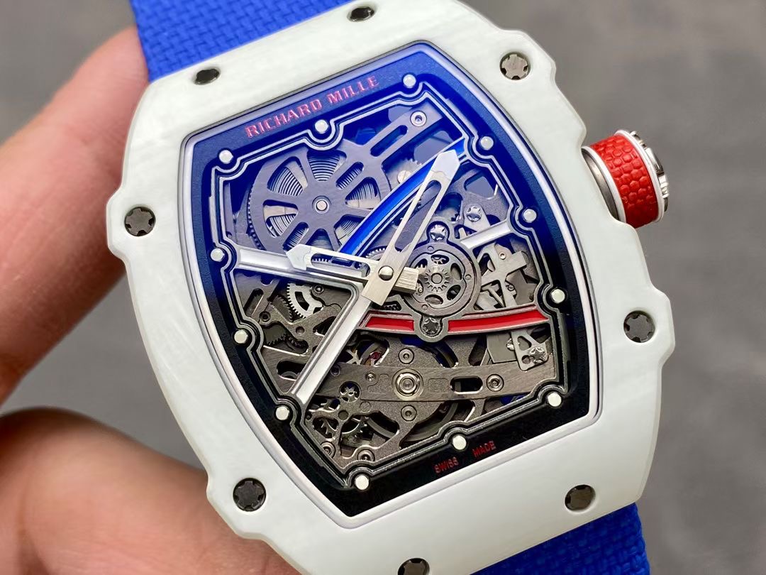Richard Mille RM67-02 V3 Ultra-Thin White Case Blue Band Watch 2 i1738674606921 176 0 0