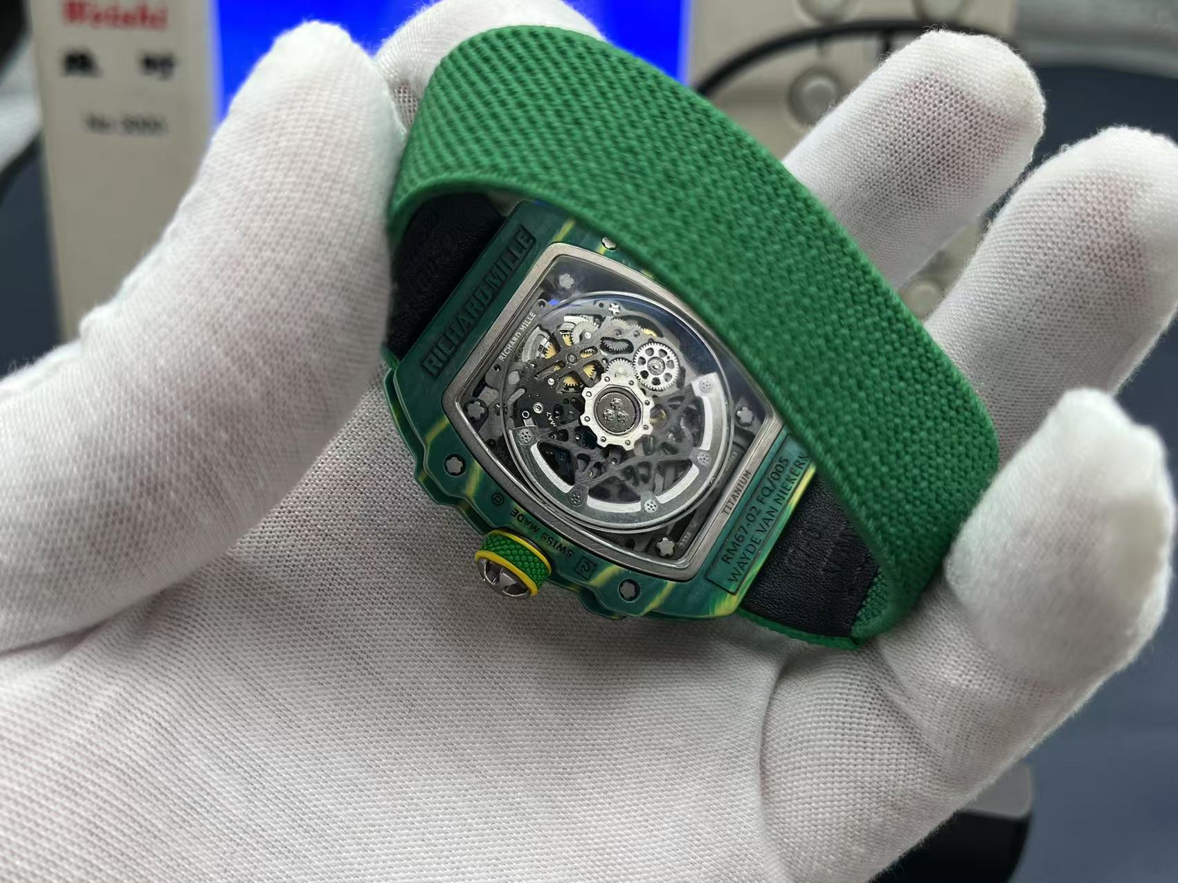 Richard Mille RM67-02 V3 Ultimate Replica Watch - Green and Yellow 8 i1741707484648 3220 0 6