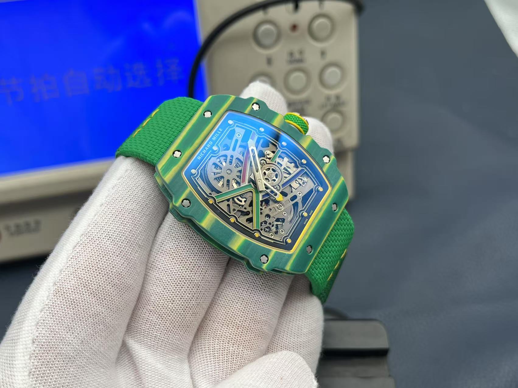 Richard Mille RM67-02 V3 Ultimate Replica Watch - Green and Yellow 5 i1741707484648 3980 0 3