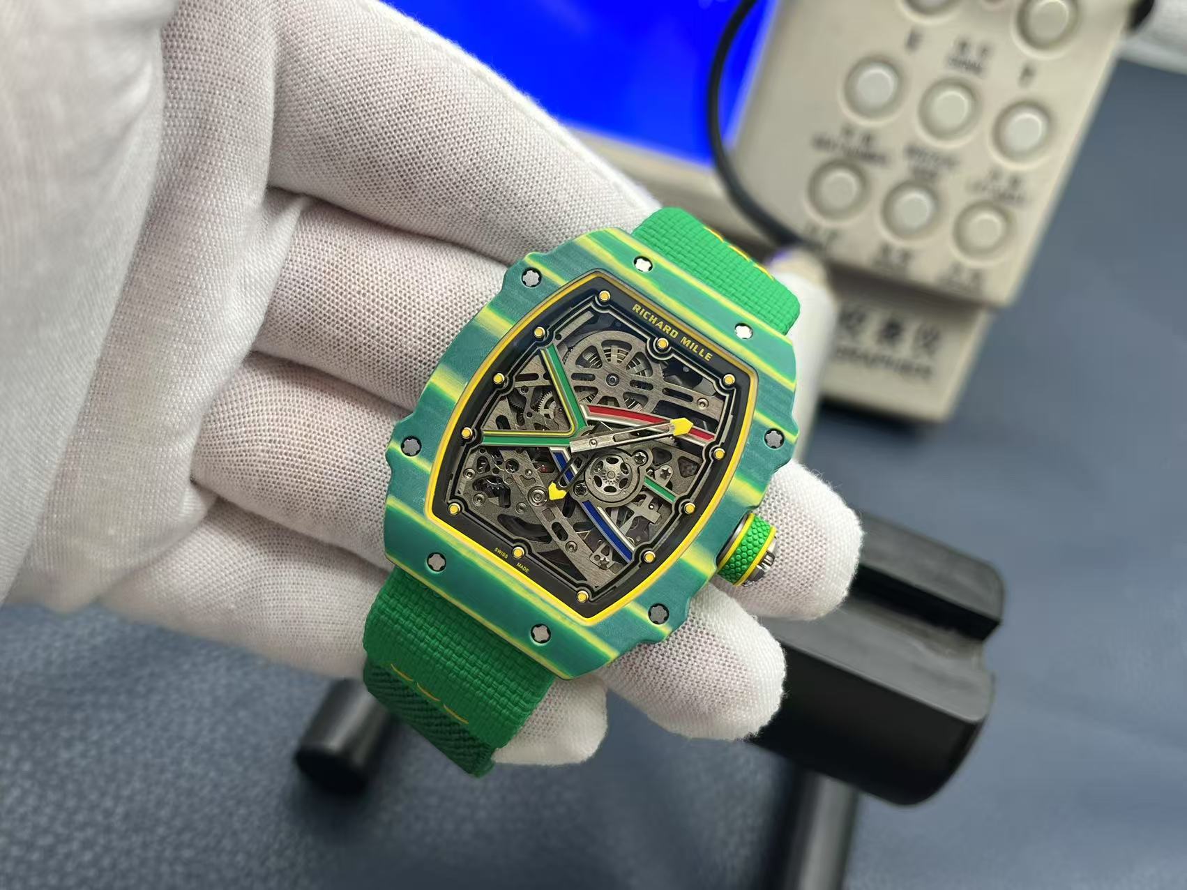 Richard Mille RM67-02 V3 Ultimate Replica Watch - Green and Yellow 4 i1741707485904 9417 0 2